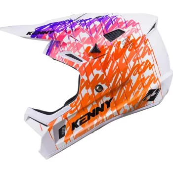 Cyklistická přilba KENNY Cyklistická přilba - DECADE MIPS - bílá/oranžová (55-56 cm)