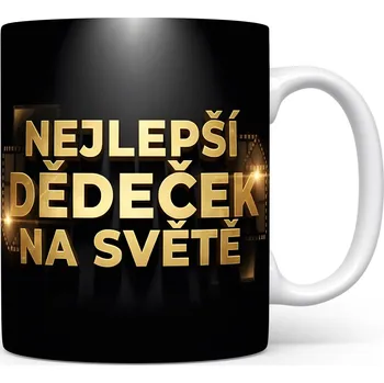 Hrnek NEJLEPŠÍ DĚDEČEK NA SVĚTĚ – zlatý dotek hrdosti