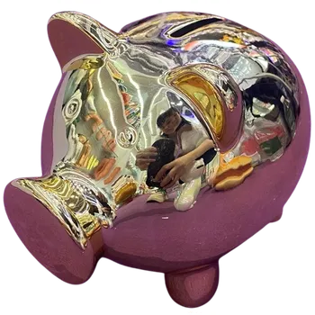 Kabelka Keramická pokladnička Prasátko pozlacené
