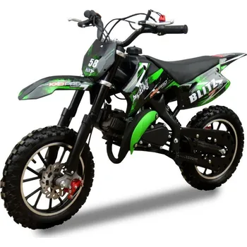 malá motorka minicross KXD 708A 49cc 10/10 - zelená