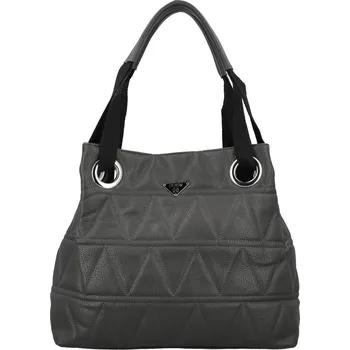 Kabelka Trendy dámská koženková kabelka do ruky Einari, tmavě šedá