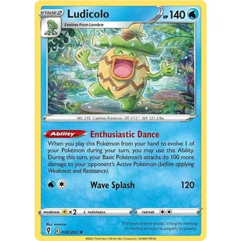 Sběratelská karetní hra Ludicolo 34/203 - Evolving Skies Typ karty: Holo