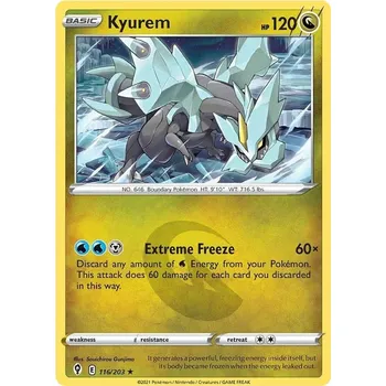 Sběratelská karetní hra Kyurem 116/203 - Evolving Skies Typ karty: Holo