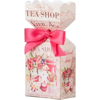 Koupelová kosmetika Mýdlo Tea shop v krabičce, barevná 90g