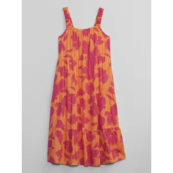 Dámské šaty GAP Dívčí Dětské midi šaty s květy 622627-01 Velikost: L Tričko zdarma při nákupu nad 3000,-!