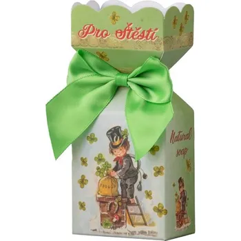 Mýdlo Mýdlo Kominíček pro štěstí v krabičce, barevná 90g
