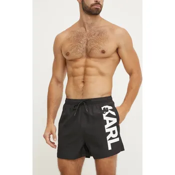 Pánské kraťasy Plavkové šortky Karl Lagerfeld černá barva, A1M46013 99X, vel. XL