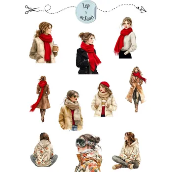 samolepka SAMOLEPKY ZIMNÍ MÓDA 3