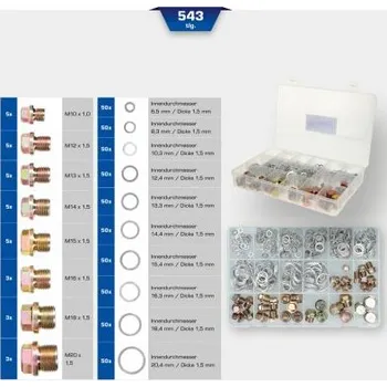 Těsnicí kroužek, olejová vypouštěcí zátka KS Tools BT711200