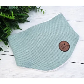 Nákrčník Kulišárny Nákrčník s beránkem - rozepínací wafle MINT VELIKOST: 128