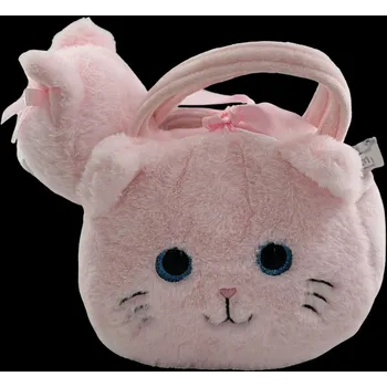 Kabelka PLYŠÁKOV - Plyšová kabelka Kočka s kočičkou Elinkou