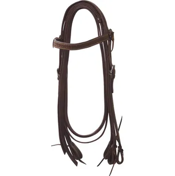 Uzdečka western Lakota full hnědá