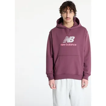 Pánská mikina Mikina New Balance Athletics French Terry Logo Hoodie Violet XXL