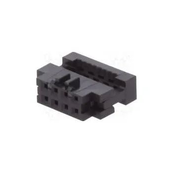 Elektrická zásuvka Zástrčka IDC zásuvka PIN 8 bez zajištění kabelu IDC zlacený