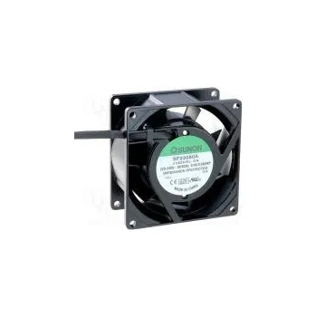 Průmyslový ventilátor Ventilátor AC axiální 230VAC 80x80x38mm 40,7(±7%)m3/h 32dBA