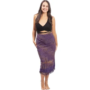 Šátek Sarong BALI BATIK fialový X.