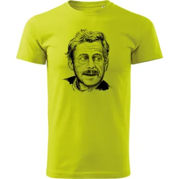 Pánská móda Pánské tričko Havel, kresba Limetková M