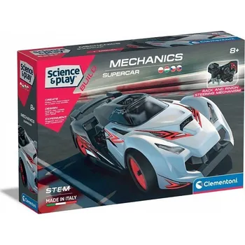 ostatní stavebnice CLEMENTONI Science&Play Mechanická laboratoř Závodní auto Supercar