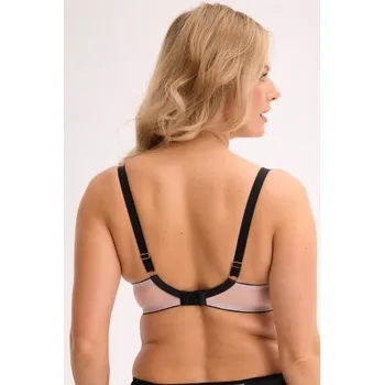 Podprsenka Polovyztužená podprsenka Gaia 1332 Xenia Růžovo-černá 90D