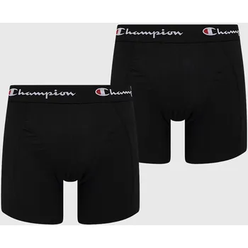 Boxerky Boxerky Champion 2-pack pánské, černá barva U20002 99X, vel. S