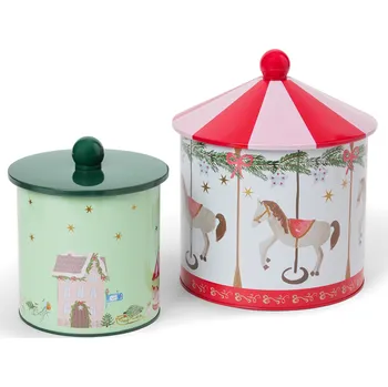 Dóza na potraviny Tchibo dózy na cukroví 2 ks vícebarevná