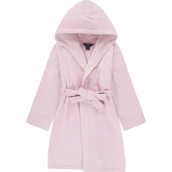 Dámské noční prádlo Dětský bavlněný župan Polo Ralph Lauren 3P0188 růžová 30X, vel. 110-116