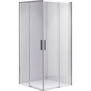 BPS-koupelny Čtvercový sprchový kout SK-NOCR HYD-5178 90x90 chrom/transparent - bez vaničky