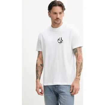 Pánské tričko Tričko Karl Lagerfeld Jeans A2M17072 bílá 00X, vel. M