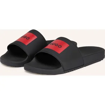 Pánské pantofle Hugo Pánské Pantofle Timein, černá / neonově červená, 43
