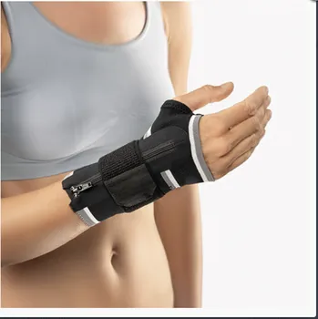 Ortéza na zápěstí se zipem BORT ManuZip® Eco s dlahou a silikonovou pelotou 112 620 Velikost: L | Pravá