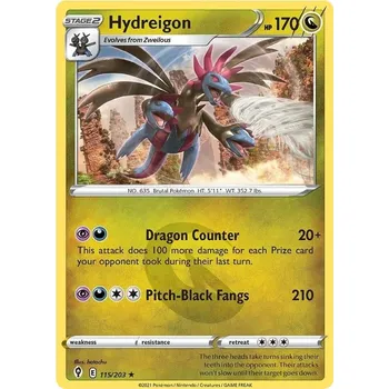 Sběratelská karetní hra Hydreigon 115/203 - Evolving Skies Typ karty: Holo