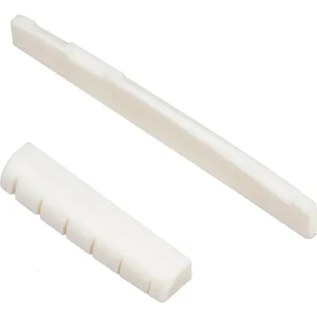 Kytara 1 pár Kytarová kobylka 7,2 x 0,3 cm a nultý pražec 4,3 x 0,6 cm z hovězí kosti Barva bílá nebo nebělená Náhradní sada pro akustickou kytaru bílá