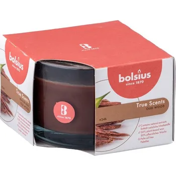 Svíčka Bolsius Aromatic 2.0 Vonná svíčka ve skle, 90x63mm, Oud wood