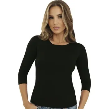 Dámské triko Emili Ina - 3/4 rukáv Černá S