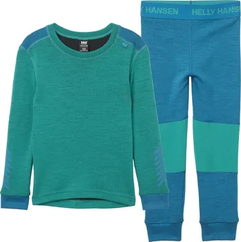 HELLY HANSEN K LIFA MERINO SET Signal Green Velikost: 110/5