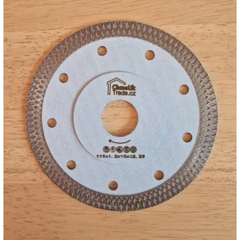 Řezný kotouč Diamantový kotouč Chmelík-Line WHITE 125 mm (Celoobvodový voštinový/závojový tenký segment.)