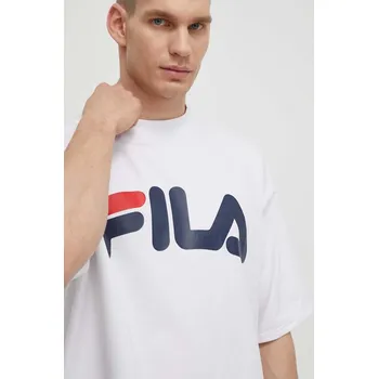 Pánské tričko Tričko Fila Lowell FAM0655 bílá 00X, vel. S