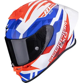 Motodoplněk SCORPION přilba EXO-R1 EVO II AIR Valere white/red/blue - XL