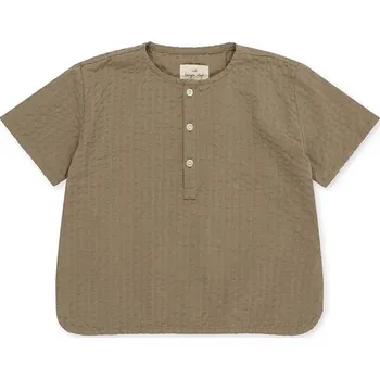 Chlapecké tričko Dětské bavlněné tričko Konges Sløjd hnědá barva KS100053 98X, vel. 74