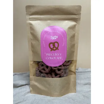 Čokoláda Preclíky v mléčné čokoládě s jahodami - 150 g