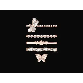 Šperkovnice Šperky na řemínek Vážka pudrová zlatá