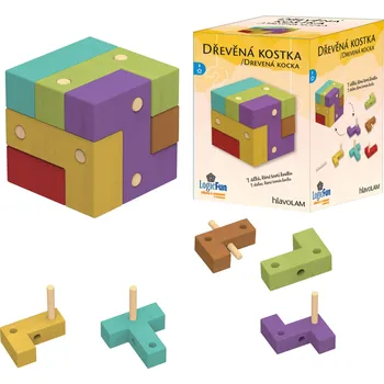 Hlavolam Hlavolam - IQ Dřevěná kostka