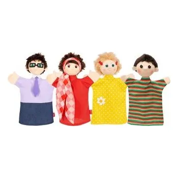 plyšák Sada maňásků-Rodina 4díl. (cs, Munabo)