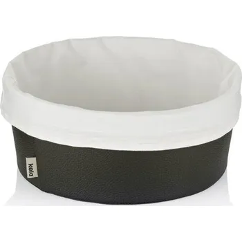 KELA Košík na chleba Grana PU kůže černá 11,0cm 28,0cm KL-12548