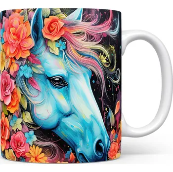 Hrnek s modrým jednorožcem