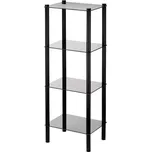 KELA Police Lars kovová černá 4 patra KL-24228