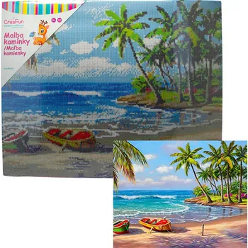 Diamantové malování Diamantové malování - Oáza 40 x 50 cm