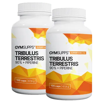 Anabolizér Gymsupps Tribulus Terrestris 90% s Piperinem 100 kapslí 1+1
