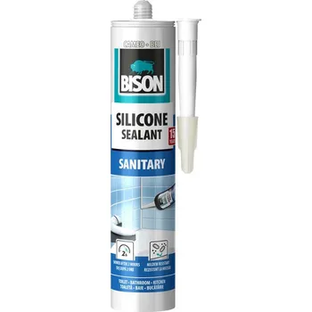 Tmel BISON silikonový tmel SILICONE SANITARY BÉŽOVÝ 280 ml