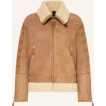 Dámské oblečení Blauer Dámská Kožená Bunda Alhambra Z Kombinace Materiálů,...